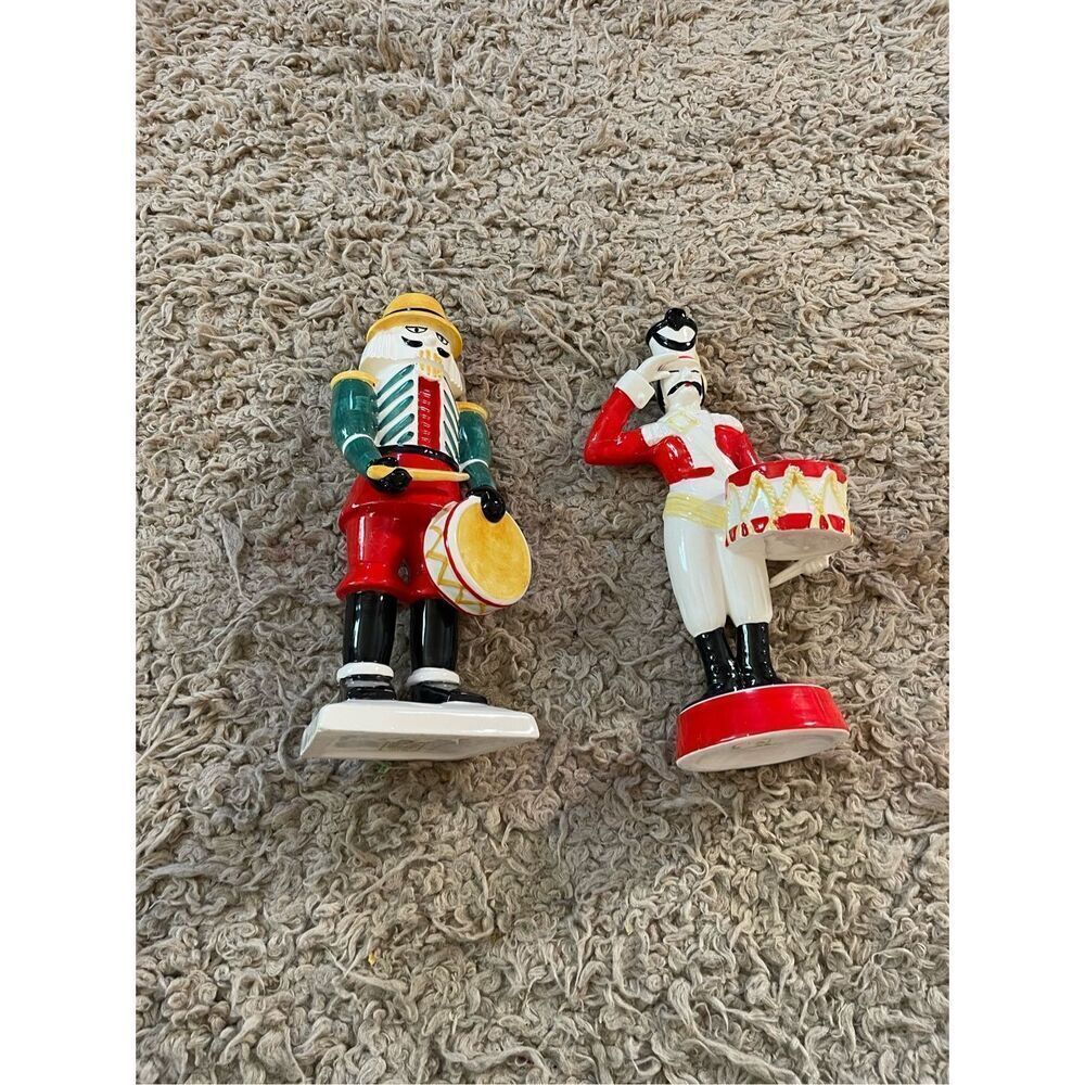 2 TASTE SETTER BY SIGMA‎ RED NUTCRACKER SOLDIER CANDLEHOLDERS Vintage